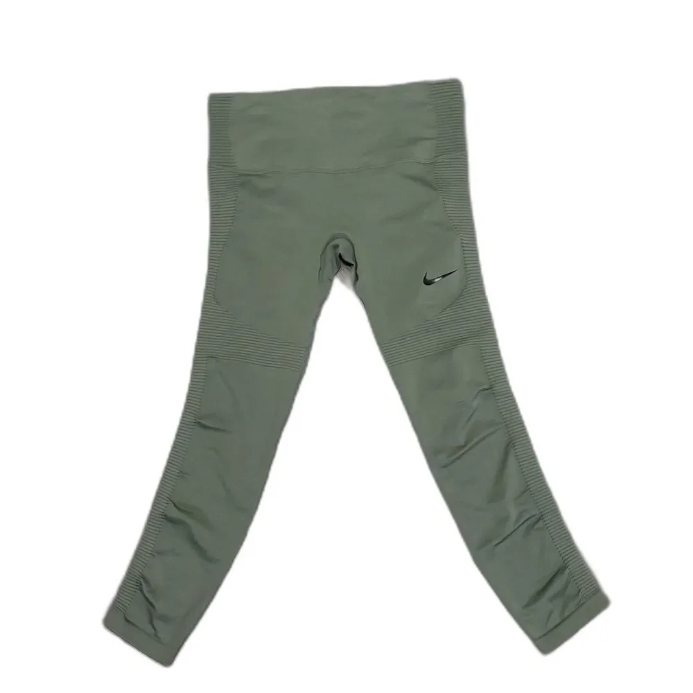 Nike Epic LX Tights Rebel Olive‎ Green Athletic Leggings Running Size Medium